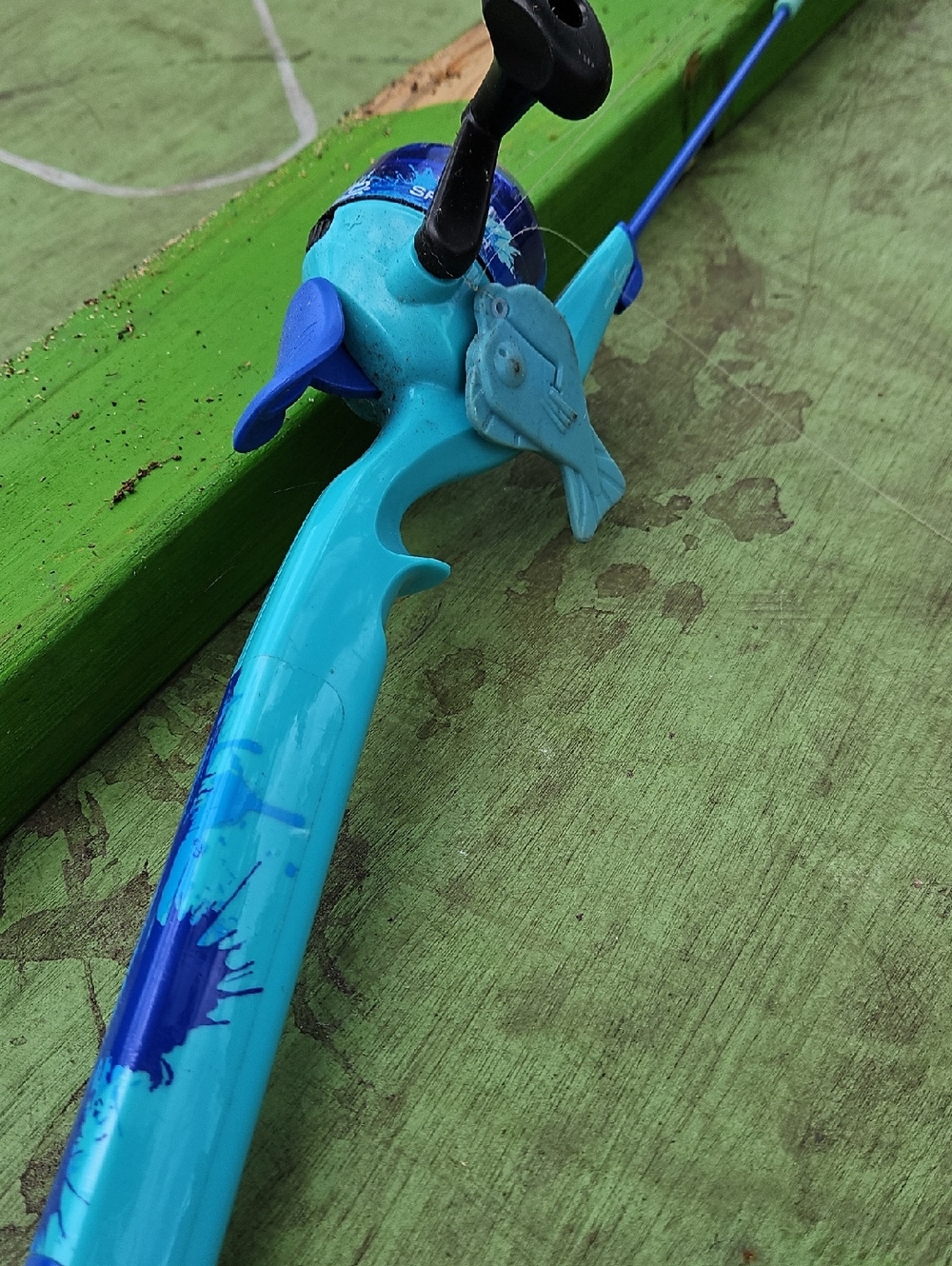 Kids Blue Spincast Fishing Rod